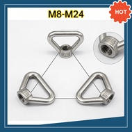 Stainless Steel 304 Triangle Lifting Eye Nut Marine Grade Ring Nut Female Threaded Eyelet Skru Kacan