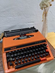 1970 年代 brother 650tr  橙色機械式打字機  老件收藏 古道具#23吃土季
