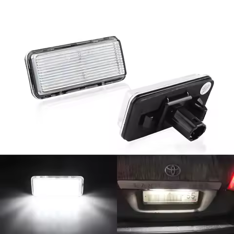 2pcs Error Free LED Car Number License Plate Light For Toyota Land Cruiser 120 Land Cruiser 200 Prad