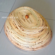 Tudung Saji Kualiti Tinggi Solid Food Cover Rattan Rotan Kitchen Decoration