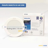 Đèn LED Âm trần Philips DN027B G3 6W 9W 12W 15W 19W - Vỏ kim loại chất lượng sáng cao