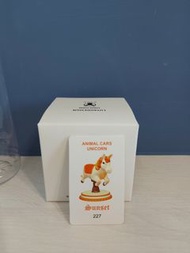 路遙圓創 動物車獨角獸 隱藏版 夕陽 盒玩