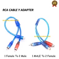 1 Pcs Rca Audio Cable Y Adapter Splitter 1 Male To 2 Female and 1 Female To 2 Male Optional 1F2M 1M2