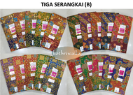 [Kothriwalla] Sarung Kain Batik Tiga Serangkai beraneka corak Made in Malaysia Murah Berpantang Traditional