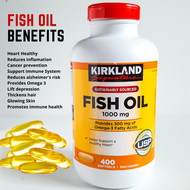 Kirkland Fish Oil Omega 3 1000 mg 400 Softgels