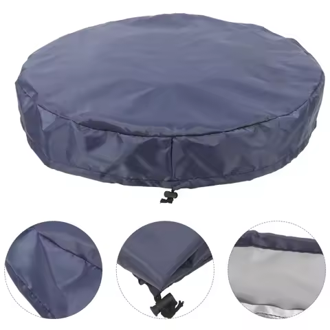 65X10Cm Durable 210D Oxford Cloth Sealed Bucket Top Lid Cover Dust Rain Proof Outdoor Plastic Barrel