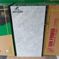 Granit Lantai/ Dinding 60x120 Motif Marmer Abu/Grey Polished Sun Power