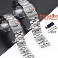 18mm 20mm 22mm 24mm Solid Stainless Steel Watch Band for Seiko 5 SKX007 SKX009  Quick Release Diving Strap Metal Wrist Bracelet
