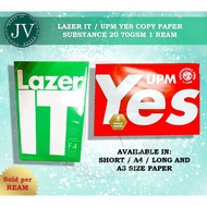 1ream COPIER PAPER SHORT / A4 / LONG AND A3 SIZE 70gsm