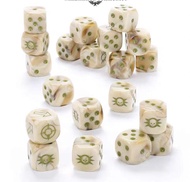 Đồ Chơi Cờ Bạc 40K WarHammer Death Guard Dice Irregular Gaming Dice Không Đều Cho Quân Đoàn Death Gu