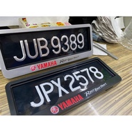 Long Tap Iron Motorcycle Plate + Frame Number Plate Frame