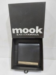 全新 絕版 韓國製「Mook牌子 中性款真皮銀包」