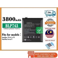 BSS Compatible For OnePlus 7T HD1901 HD1903 HD1900 HD1907 HD1905 BLP743 3800mAh Battery One Plus 1+7