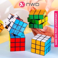 《 𝗔𝗗𝗔𝗣𝗧𝗜𝗩𝗘 𝗧𝗘𝗡𝗦𝗜𝗢𝗡 》 3x3 Speed Magic Cube Keychain Mini Maze Puzzle Kids Fun Toys Kiub Putar 魔方 NWD