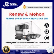 JC TECH Mohon Renew Permit Lori APAD Renewal Perkhidmatan Lori Permit Truck Puspakom JPJ Hino 700 Sc