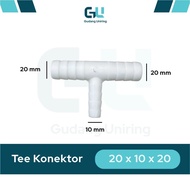 Tee Connector 16x10x16 mm – T Fitting for 10x10x10 mm Aeration System