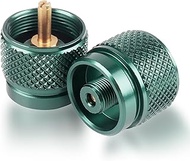 RIDEIWAKE Camping Stove Adapter 1 Lb Propane Small Tank Input EN417 Lindal Valve Output Outdoor Cyli