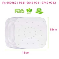 🚚FDA Approved 100 Pcs Non-stick Silicone Oil Paper for Philips Air Fryer Accessories Oil Paper Baking Oven