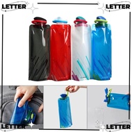 LET Camping Water Bag, Hiking Travel Foldable Water Container, Folding Cycling Plastic Bicycle Water Can