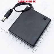 [2 Pieces]- Battery Box, Battery Tray 4xAA Jack DC 5521 On-Off Switch Cover Linhkien IC