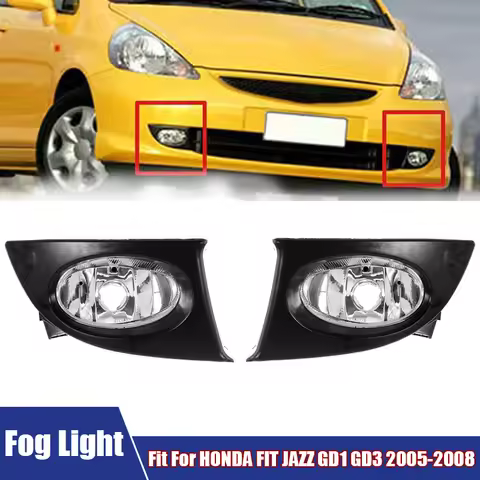 Car Fog Lamp Left Right Front Fog Light Without Bulb For HONDA FIT JAZZ GD1 GD3 2005 2006 2007 2008 