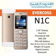 Evercoss N1C - Dual Sim - Up To 16 GB / Fm Radio / hp murah / hp keren
