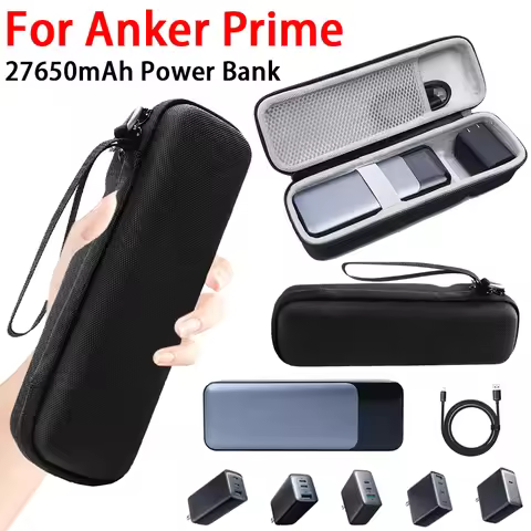 For Anker Prime Power Bank 27650mAh 250W Traveling Case EVA Hard Carrying Case Bag for Anker 737 Pow