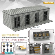 Compatible with Lego Prison Scene Sealed Confinement Room Cage Military SWAT Prisoner MOC Building Blocks Education