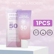 【BUY 1 TAKE 2】Adorn Premium Sunscreen SPF 50 PA+++ 50ml  Tinted Sunscreen Moisturizing Whitening