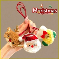 B4 ‌Christmas Plush Keychains Reindeer Cute Bear Clips Soft Fuzzy Perfect For Festive Gift Giving‌ 4