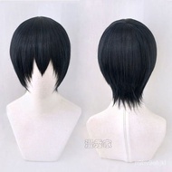 Taiwan Shipment Volleyball Boy Tomio Kageyama cos Wig Natural Black Narrow Face Short Straight Hair 