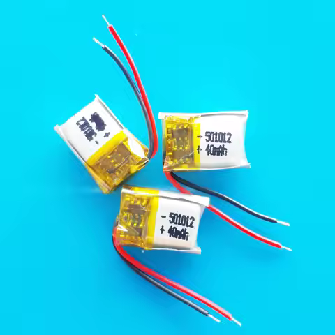 3 pcs 3.7V 40mAh 501012 Lipo lithium polymer rechargeable battery for MP3 GPS bluetooth headset vide