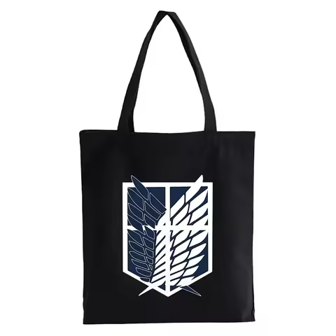 Attack on Titan Titan Attack Shingeki No Kyojin canvas bag mochilas school anime designer Shoulder b
