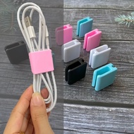 1Pc Multipurpose Portable Silicone Cable Winder Desktop Compact Earphone Charging Cable Storage Buckle Household Office Supplies
