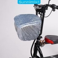 [Sunnimix1] Bike Front Basket Cover Basket Rain Cover for Tricycles Adult Bikes