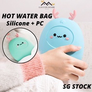 {SG} 300ML Hot Water Bottle Bag Portable Cartoon Hand Warm Water Bottle Mini Hot Water Bottles Hand Warmer Pocket