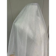 New White Mesh Fabric Veil Wedding Dress Black Sequin Veil Gold Foil Veil Wedding Dress Fabric Weddi