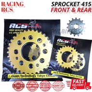 RACING RCS GR PRO SPROCKET 415 CUSTOM SIZE FOR RS150 EX5 DREAM LC135 WAVE125 Y15 FZ150 -HOT ITEM-