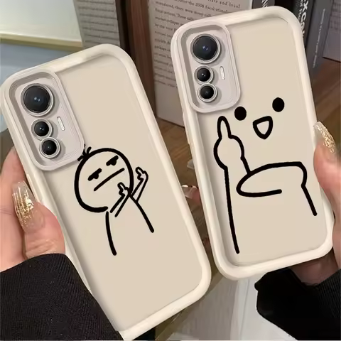 Cartoon Fun Stickman Soft Phone Case for Xiaomi Poco F7 F6 F5 F4 F3 M5s C65 C75 C71 X7 X6 X5 X4 GT X