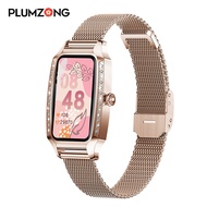 ZZOOI PLUMZONG Ladies Smart Watch Fashion Bracelet Heart Rate Monitor IP68 Waterproof Lovely Women Fitness Smartwatch For Android IOS