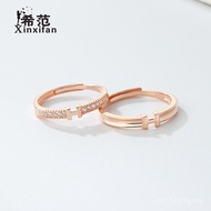 Gift Simple Student H Ring 925 Fashion Pair Couple Letters Free Sterling Silver Valentine's Day Ring