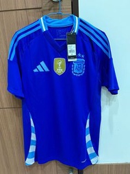 Adidas Argentina 阿根廷國家隊 球迷版 客場球衣 2024 男裝 修身款 SIZE M
