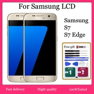 Original AMOLED For Samsung S7 / S7 Edge LCD Display Touch Screen With Frame Replacement