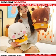 Panda Comel Dudu and Bubu anak patung hadiah girlfriend Baby kanak Soothing Toys Throw Pillow stuffe