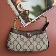::GUCCI:: Ophidia 764960 Supreme 烏木色迷你手提包 迷你麻將包 鏈帶手袋