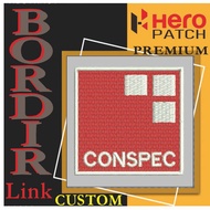 HP-453 PATCH EMBROIDERY LOGO/ EMBLEM PT CONSPEC LOGO