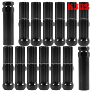 [HKJUS] น๊อตล้อ M14X1.5น็อต24ชิ้น14Mmx1.5 7 7สไปไลน์ไดรฟ์ Awl Acorn น๊อตตัวลากโคนสีดำยาว2นิ้วด้วย10น