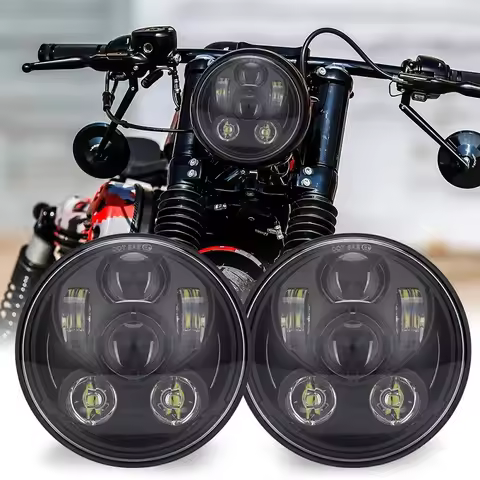 DOT 5-3/4" 5.75 LED Headlight for Yamaha V-Star XVS 650 950 For Motorcycle Bobber Cafe Racer 40W 45W
