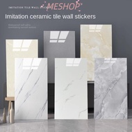 MESHOPMY 10x Marble Tiles Sticker, Waterproof 30cmx60cm Tile Wall Sticker, Home Decor Self-adhesive 