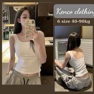 Big Strap Tank Top, Solid Color Square Neck Large Strap Tank Top (Available in big size) BL1040